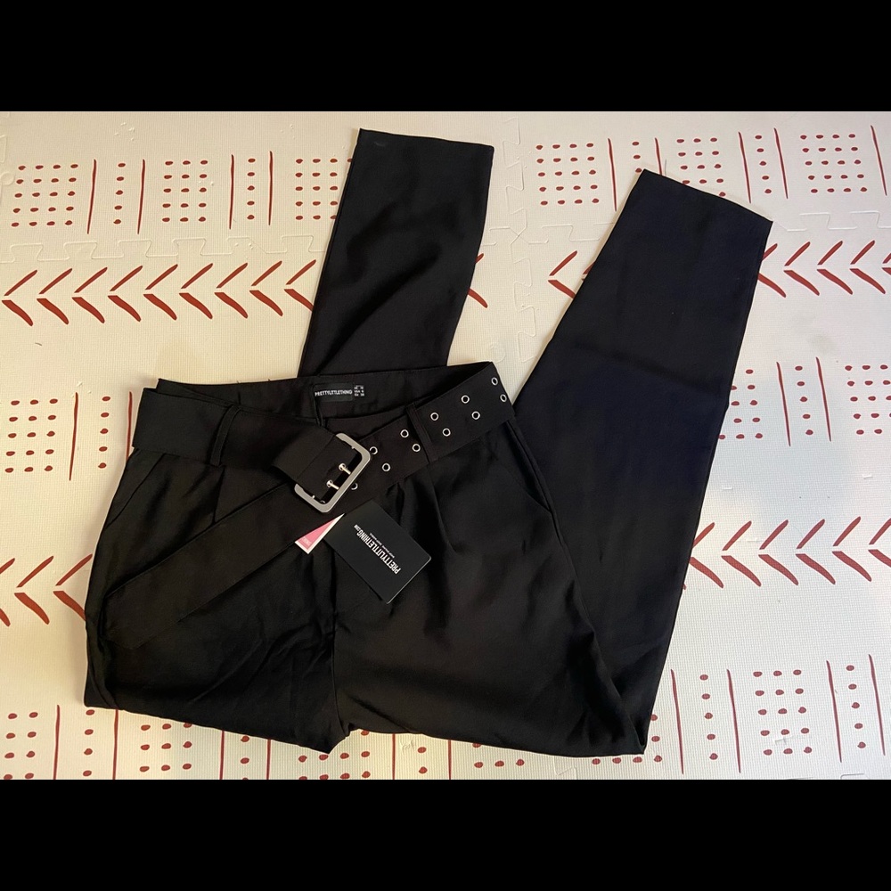 PrettyLittleThing Black Cigarette Pants